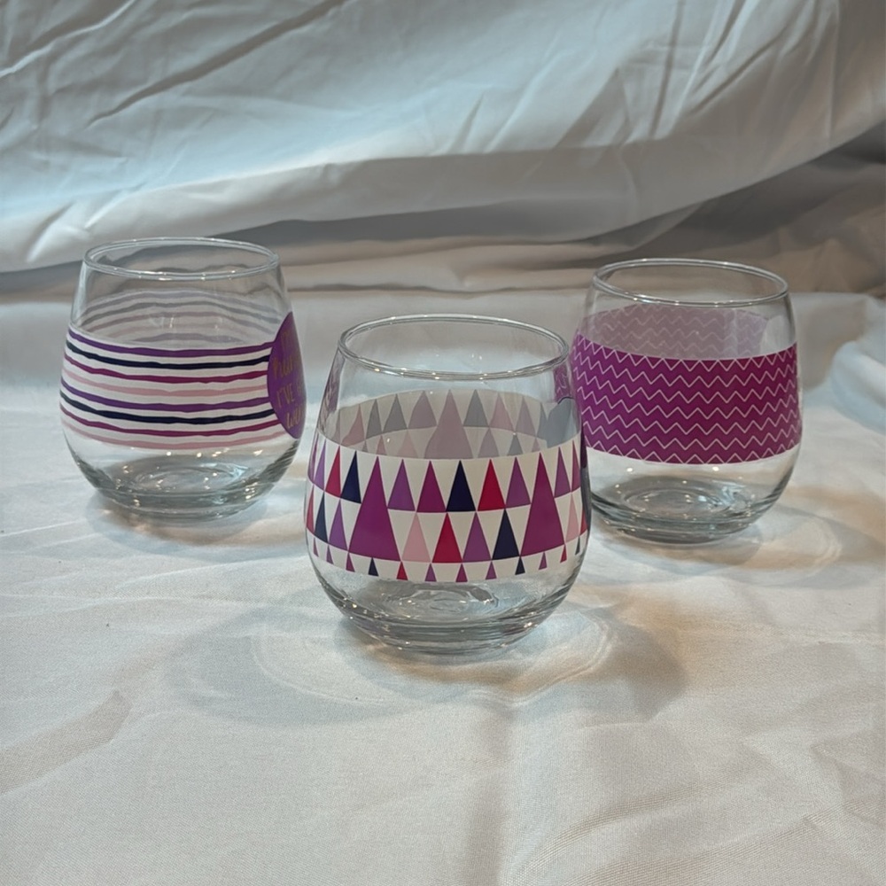 Set of Three Wine Glasses with Fun Quotes - Picture 6 of 8
